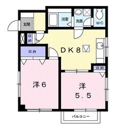 神前駅 徒歩10分 1階の物件間取画像